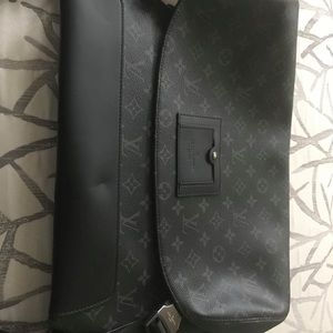 Black Authentic LV bag. Rome, Italy 2017